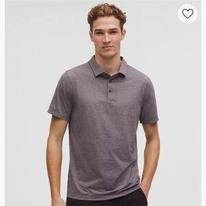 Lululemon Mens Evolution Short-Sleeve Polo Shirt XL Heathered Black